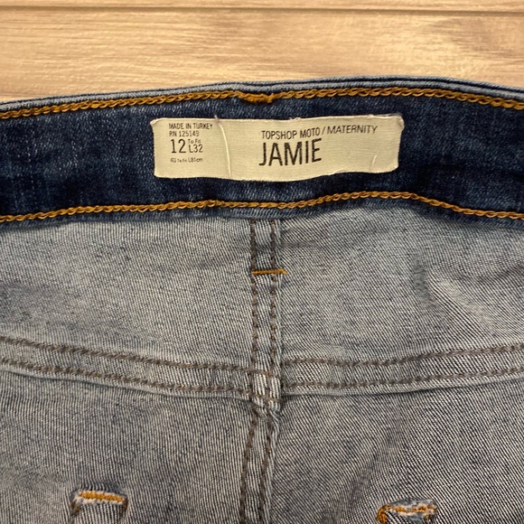 Topshop maternity Jamie jeans Sz 12 - Picture 4 of 7